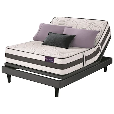 Queen Plush Hybrid Mattress and Motion Custom II Adjustable Base